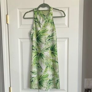 Carve Designs Sanitas Tropical Green Mini Dress
